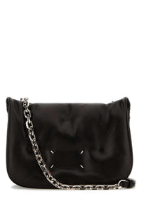 MAISON MARGIELA Maison Margiela Men Black Leather Crossbody Bag