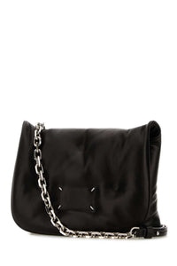 MAISON MARGIELA Maison Margiela Men Black Leather Crossbody Bag