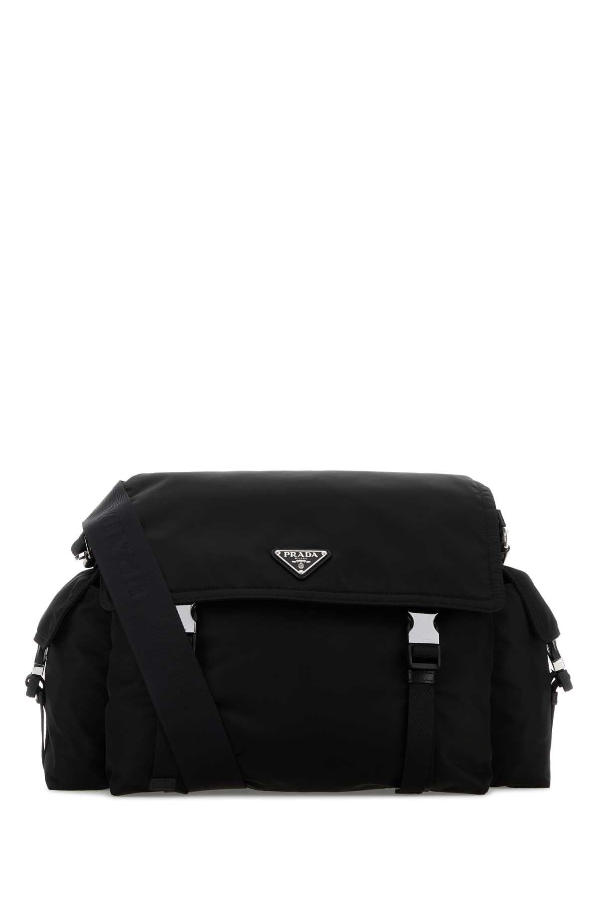 Prada Men Black Re-Nylon Prada Explore Shoulder Bag