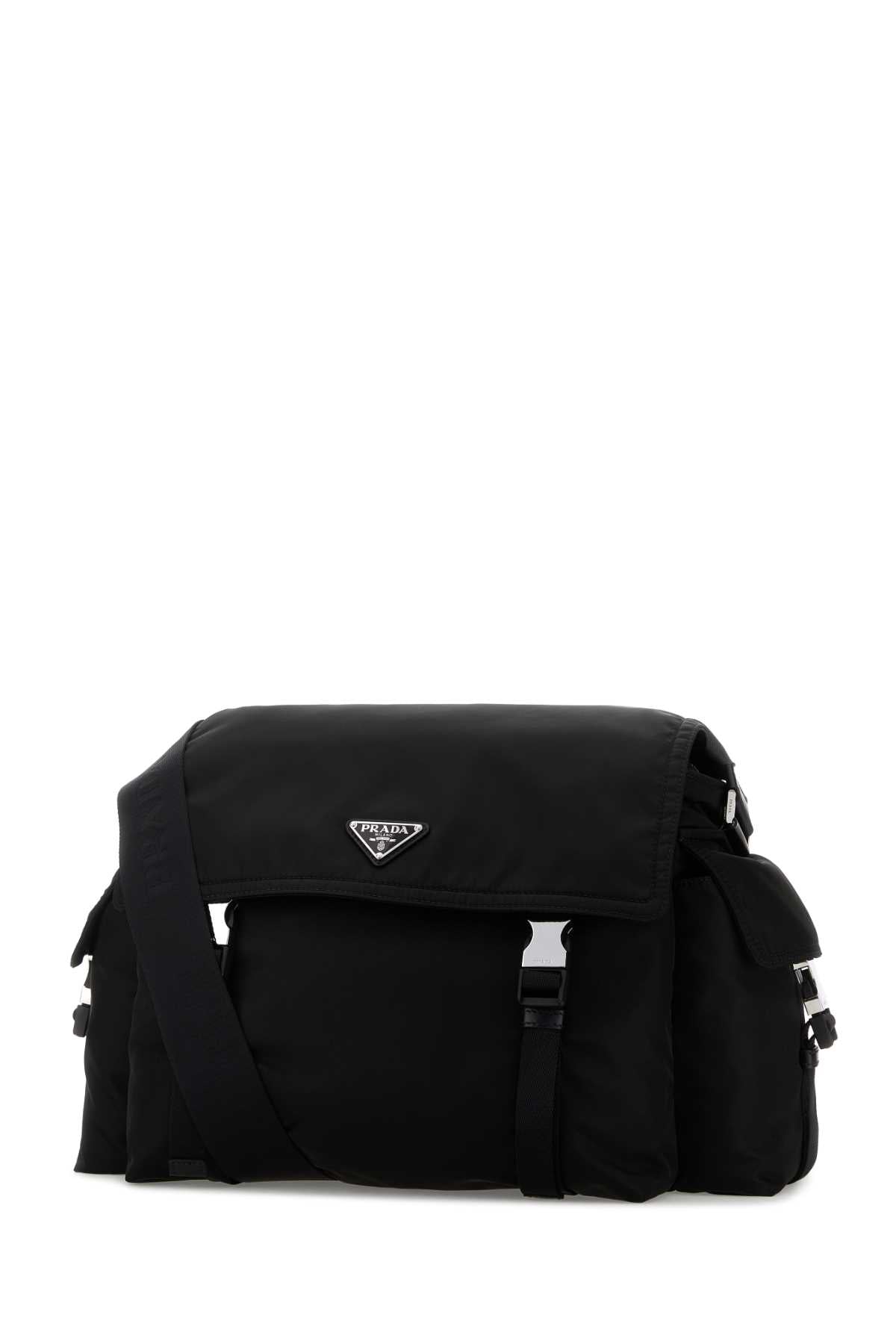 Prada Men Black Re-Nylon Prada Explore Shoulder Bag