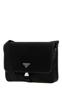 Prada Men Black Canvas Shopping Bag