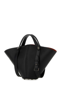 MAISON MARGIELA Maison Margiela Women Black Leather Bucket Bag