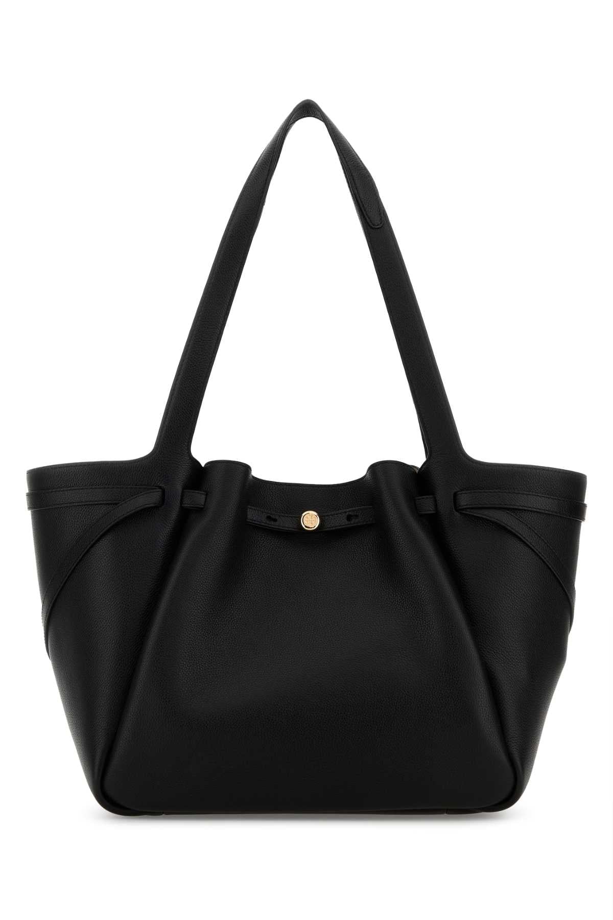 Tory Burch Women Black Leather Romy Shopping Bag