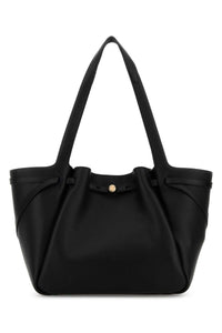 Tory Burch Women Black Leather Romy Shopping Bag