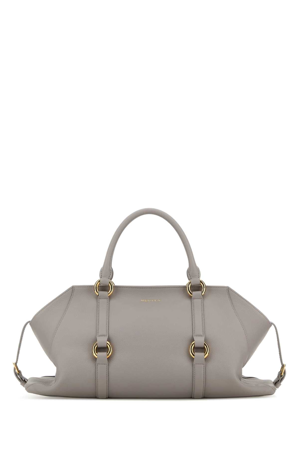 ALEXANDER MCQUEEN Alexander Mcqueen Women Grey Leather Medium Farringdon Handbag