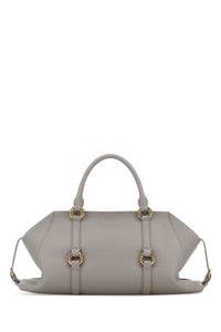 ALEXANDER MCQUEEN Alexander Mcqueen Women Grey Leather Medium Farringdon Handbag