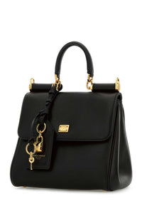 DOLCE & GABBANA Dolce & Gabbana Women Black Leather My Sicily Handbag