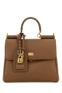 Dolce & Gabbana Women Biscuit Leather My Sicily Handbag