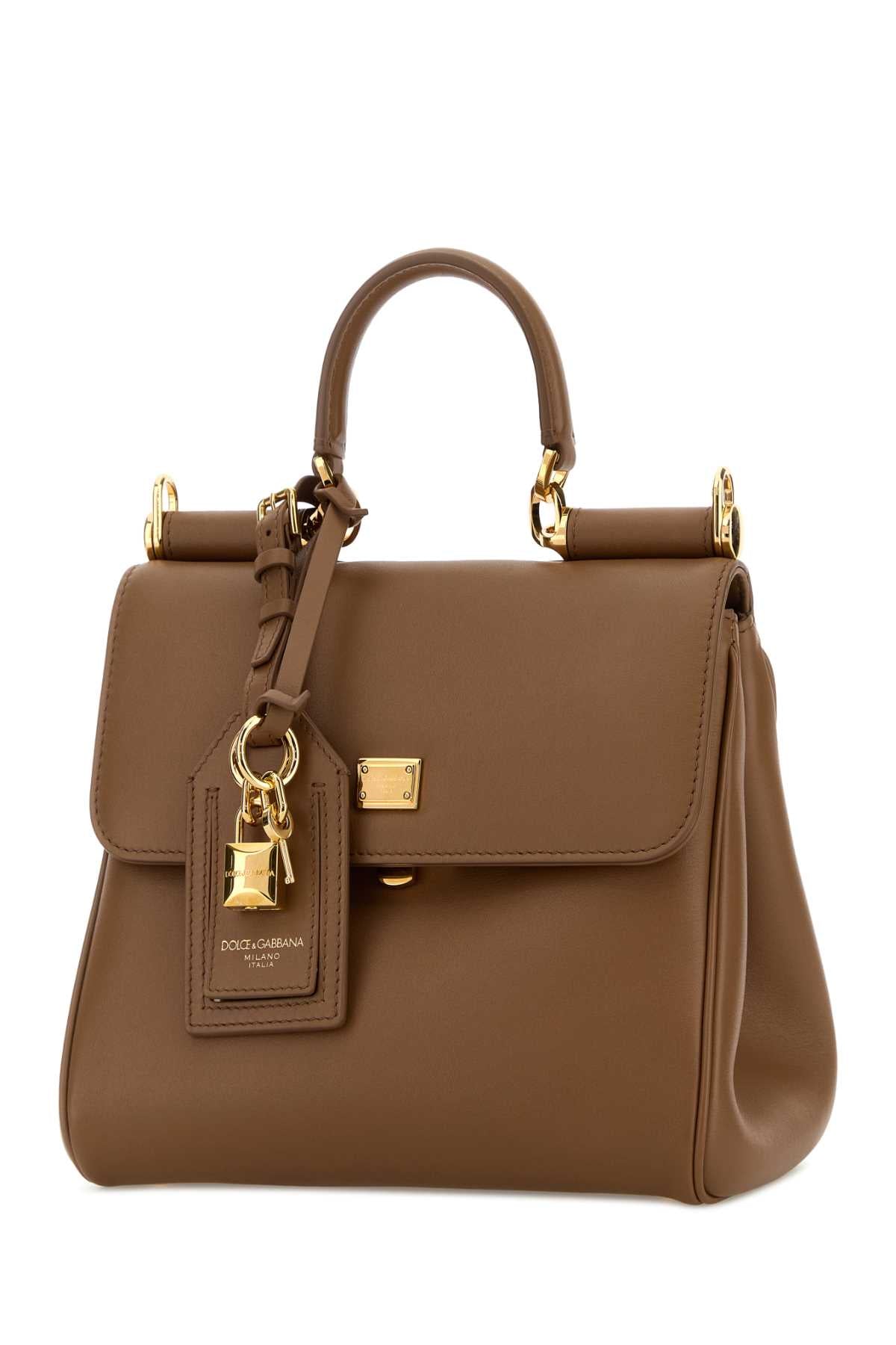 Dolce & Gabbana Women Biscuit Leather My Sicily Handbag