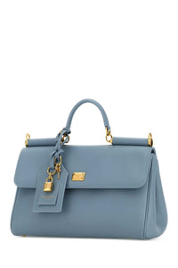 DOLCE & GABBANA Dolce & Gabbana Women Light Blue Leather My Sicily Handbag