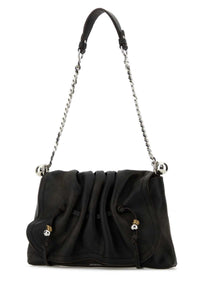 Isabel Marant Women Dark Brown Leather Bolton Shoulder Bag