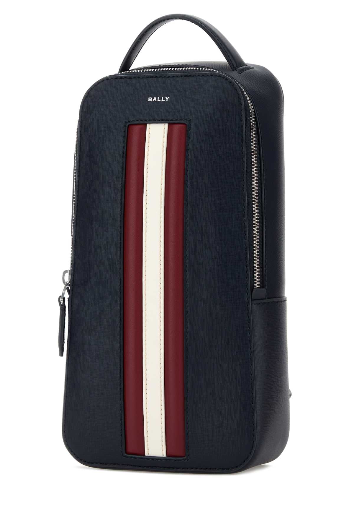 BALLY Bally Women Navy Blue Leather Crossbody Bag