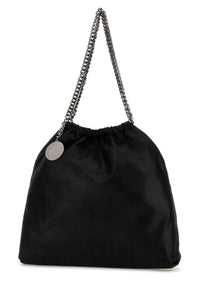 STELLA McCARTNEY Stella Mccartney Women Black Shaggy Deer Medium Falabella Shoulder Bag
