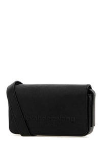 Alexander Wang Women Black Leather Punch Crossbody Bag