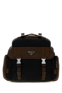 Prada Men Two-Tone Re-Nylon Crossbody Bag