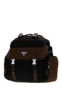 Prada Men Two-Tone Re-Nylon Crossbody Bag