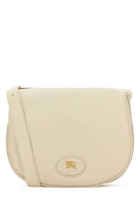Burberry Women Ivory Leather Tavistock Crossbody Bag