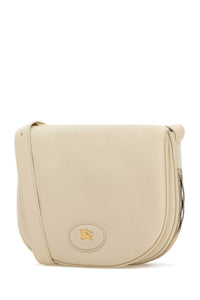 Burberry Women Ivory Leather Tavistock Crossbody Bag
