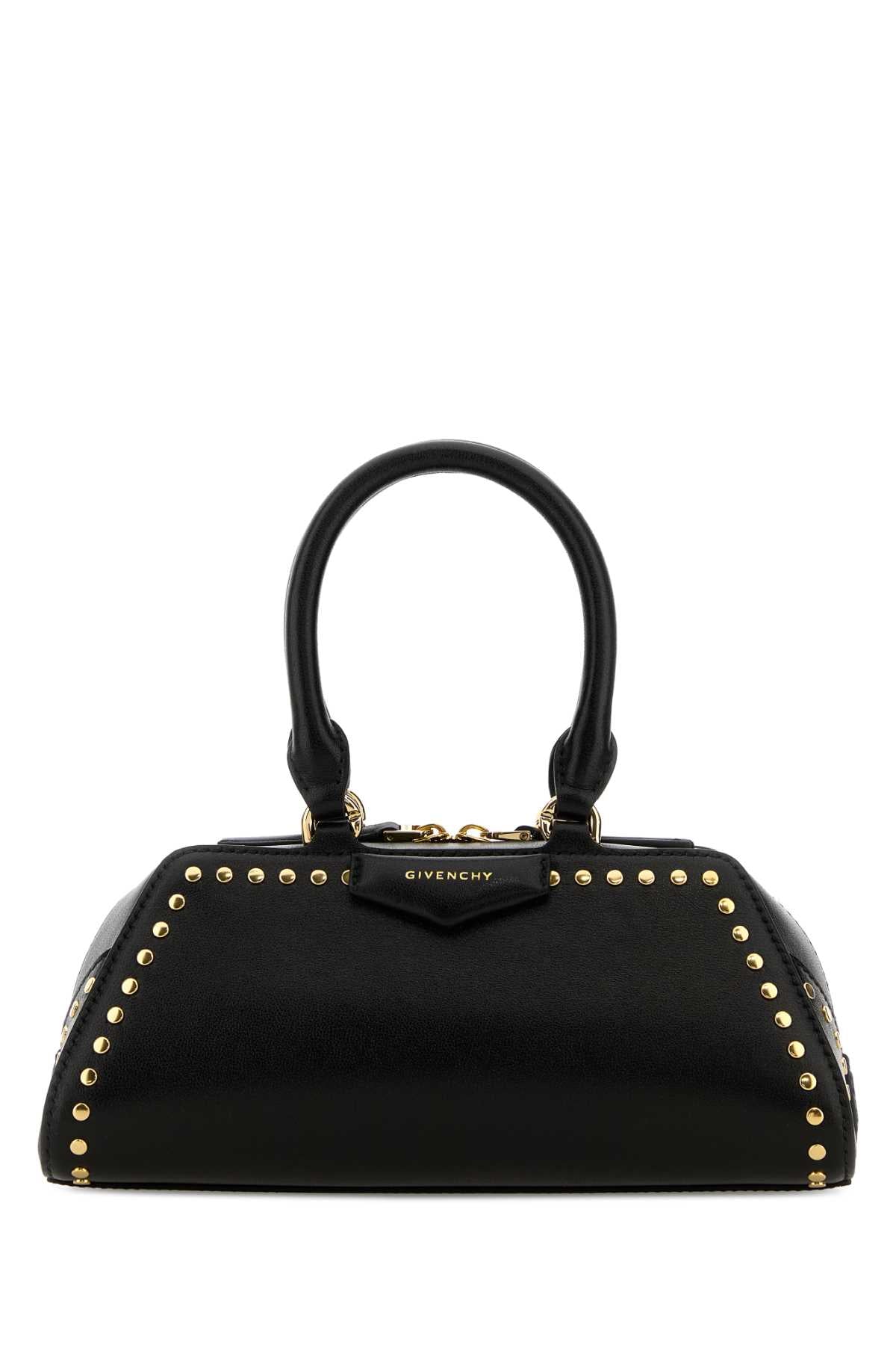 GIVENCHY Givenchy Women Black Leather Mini Antigona East-West Handbag