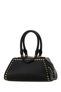 GIVENCHY Givenchy Women Black Leather Mini Antigona East-West Handbag