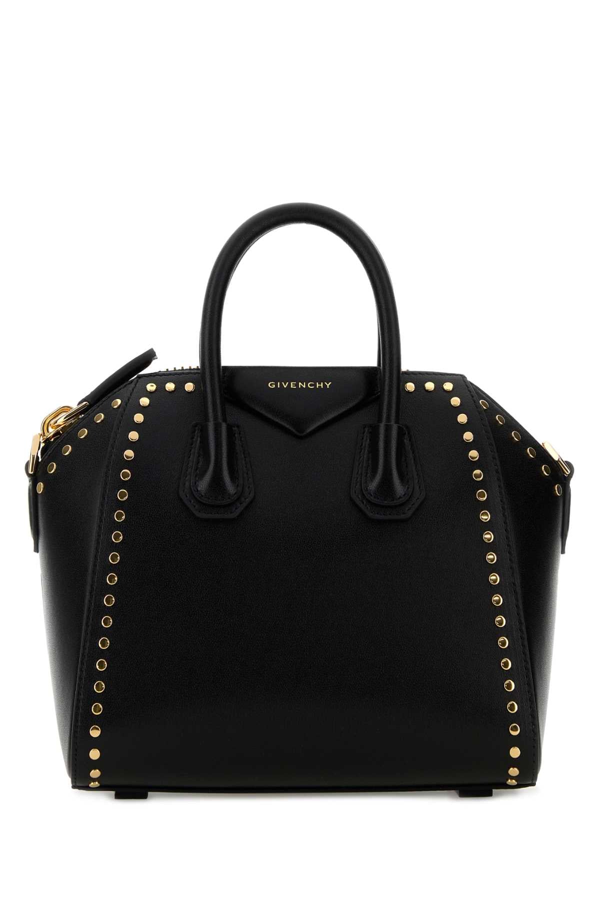 Givenchy Women Black Leather Mini Antigona Handbag