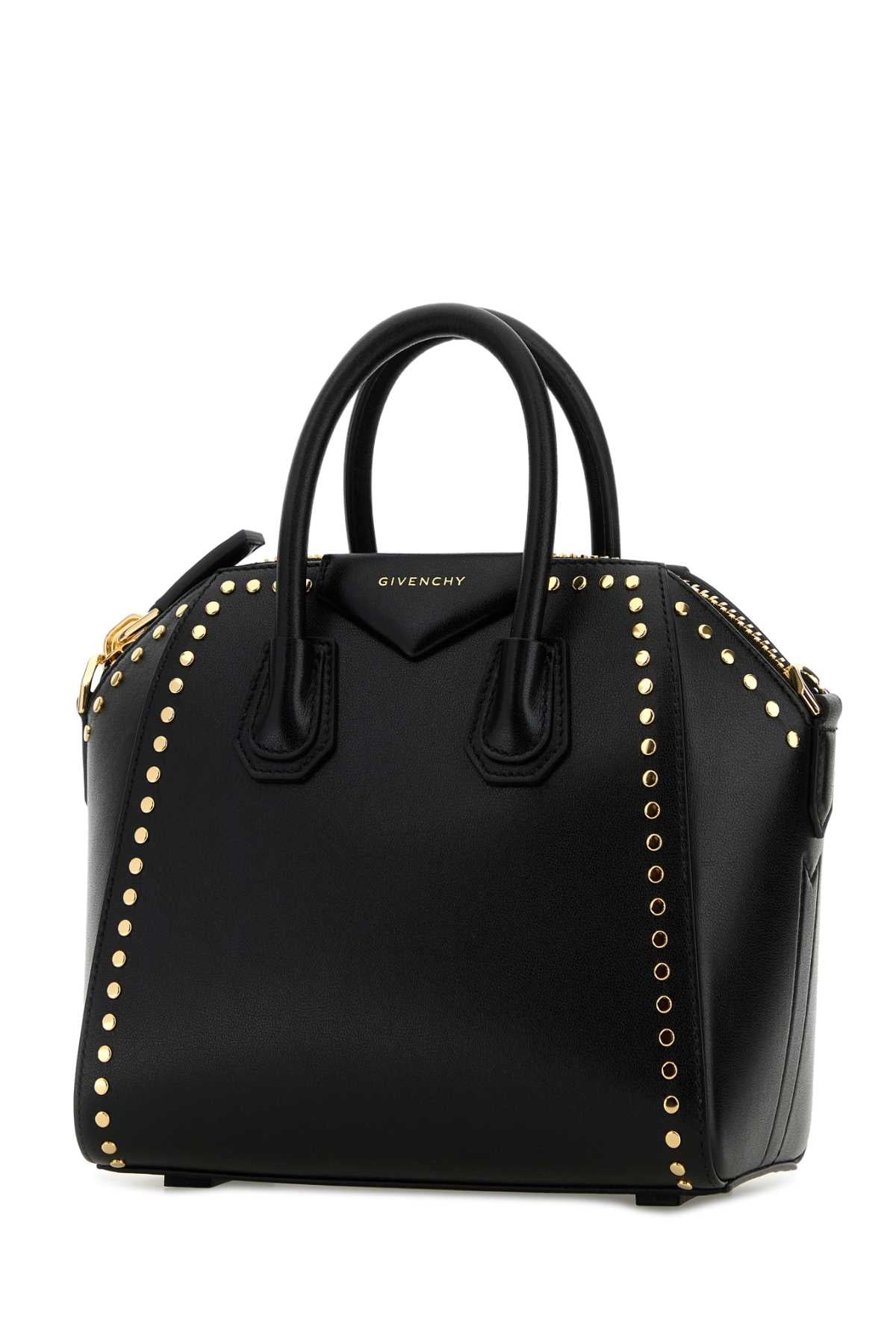 Givenchy Women Black Leather Mini Antigona Handbag