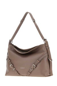 Givenchy Women Dove Grey Leather Medium Voyou Shoulder Bag
