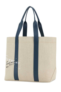 Givenchy Men Sand Canvas Shopping Bag
