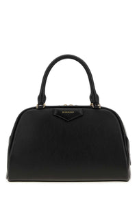 Givenchy Women Black Leather Medium Antigona East-West Soft Handbag