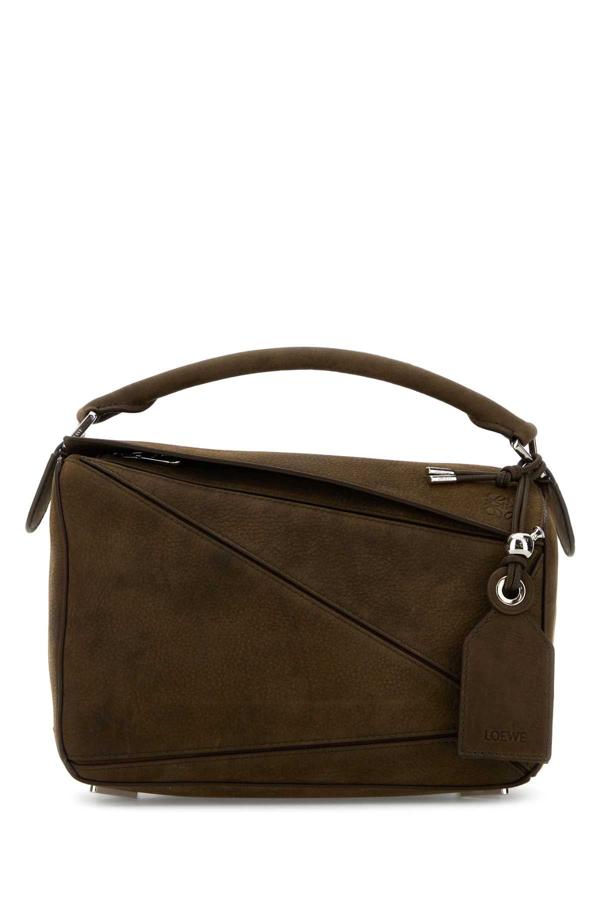 LOEWE Loewe Women Brown Leather Small Puzzle Handbag