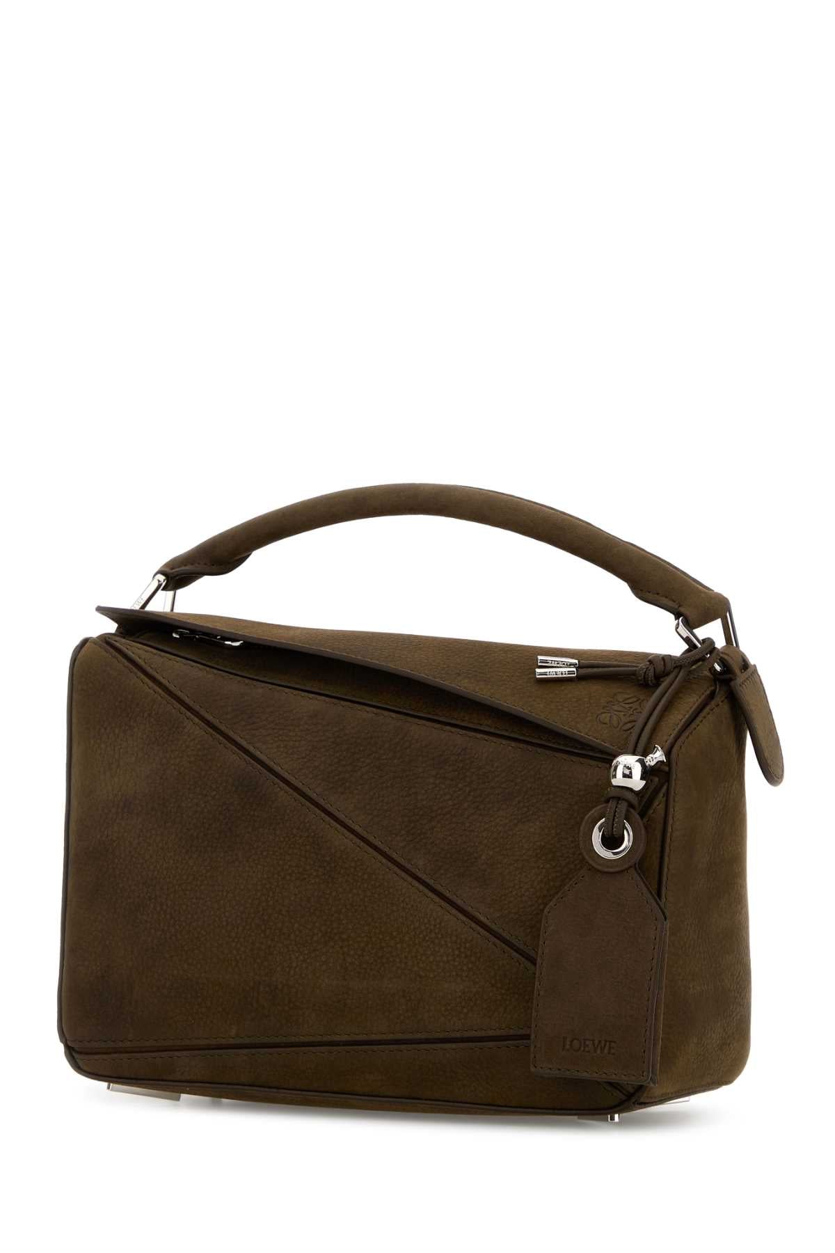 LOEWE Loewe Women Brown Leather Small Puzzle Handbag