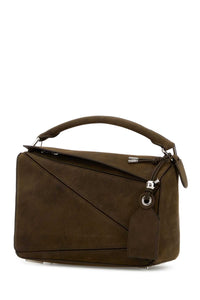 LOEWE Loewe Women Brown Leather Small Puzzle Handbag