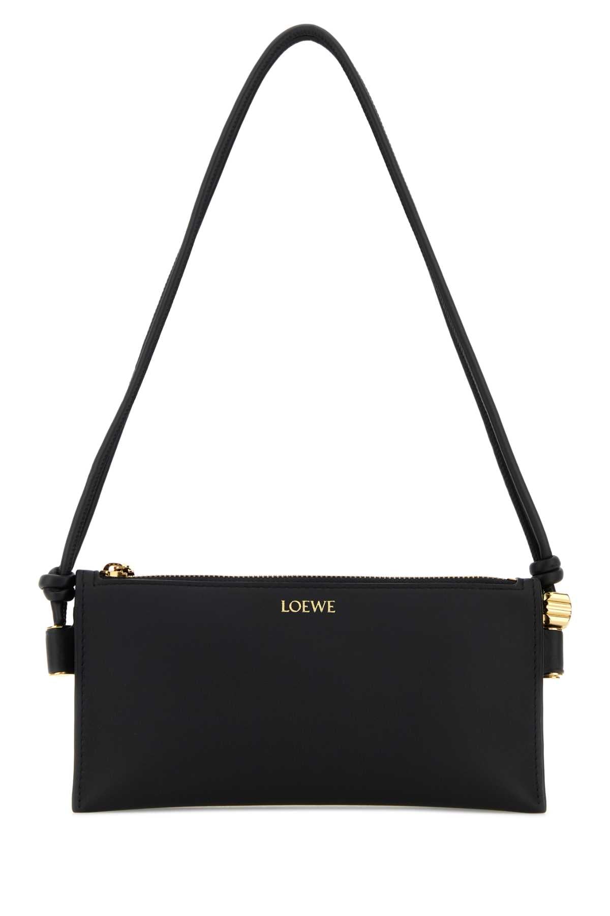 Loewe Women Black Leather Joya Shoulder Bag