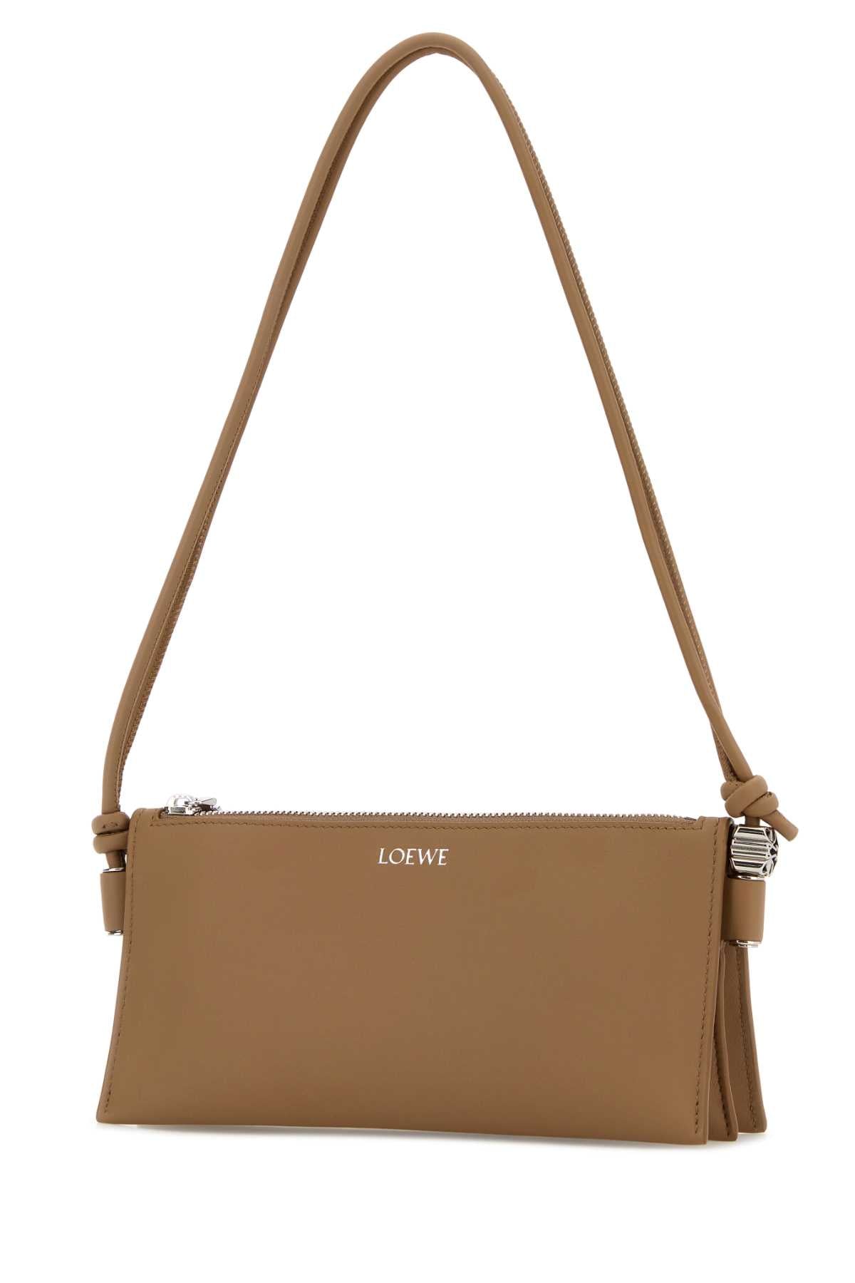 LOEWE Loewe Women Camel Leather Joya Shoulder Bag