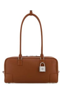 Loewe Women Caramel Leather Amazona 31 Shoulder Bag