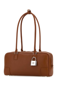 Loewe Women Caramel Leather Amazona 31 Shoulder Bag