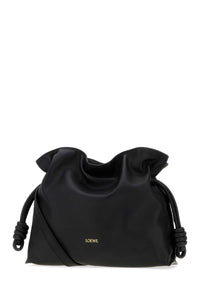 Loewe Women Black Nappa Leather Medium Flamenco Clutch