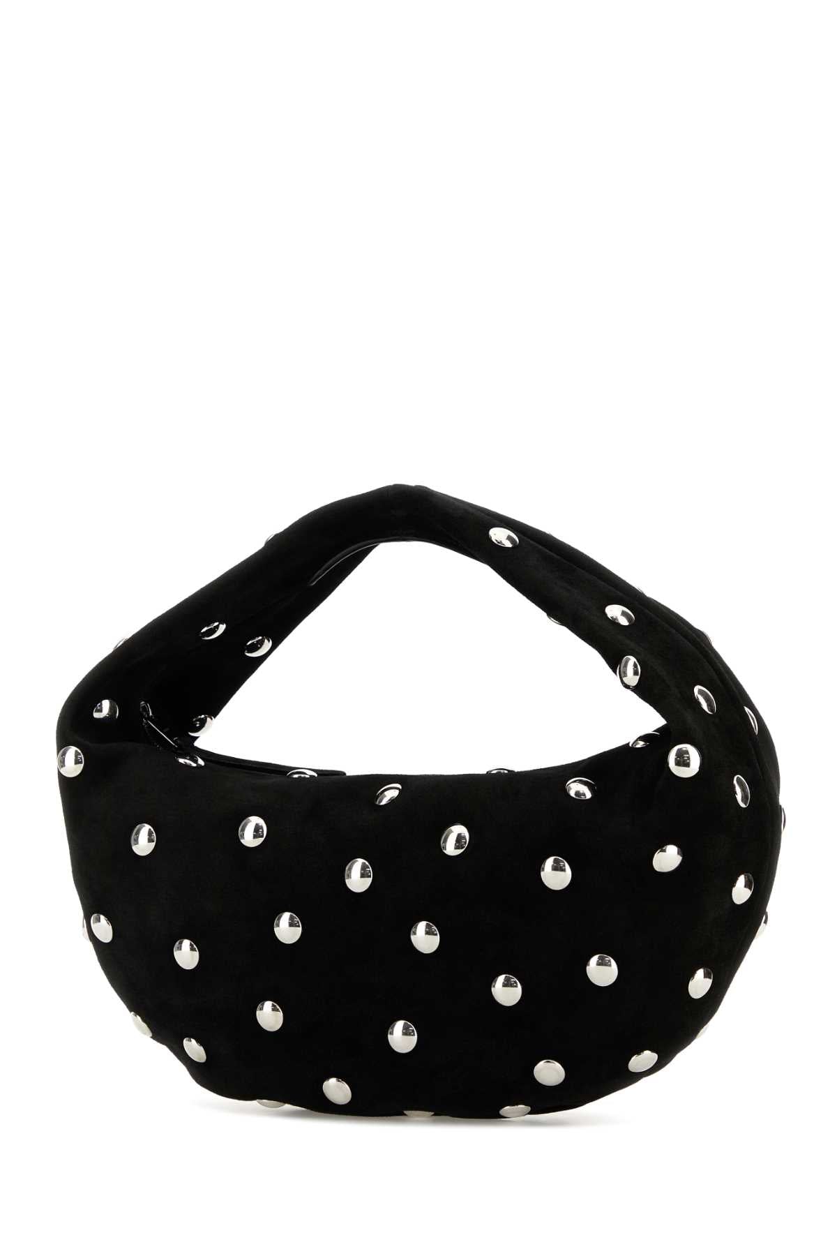 KHAITE Khaite Women Black Suede Medium Olivia Shoulder Bag