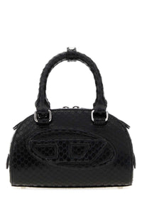 DIESEL Diesel Women Black Leather 1Dr Dome Handbag