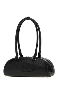 DIESEL Diesel Women Black Leather  1Dr Dome Shoulder Bag