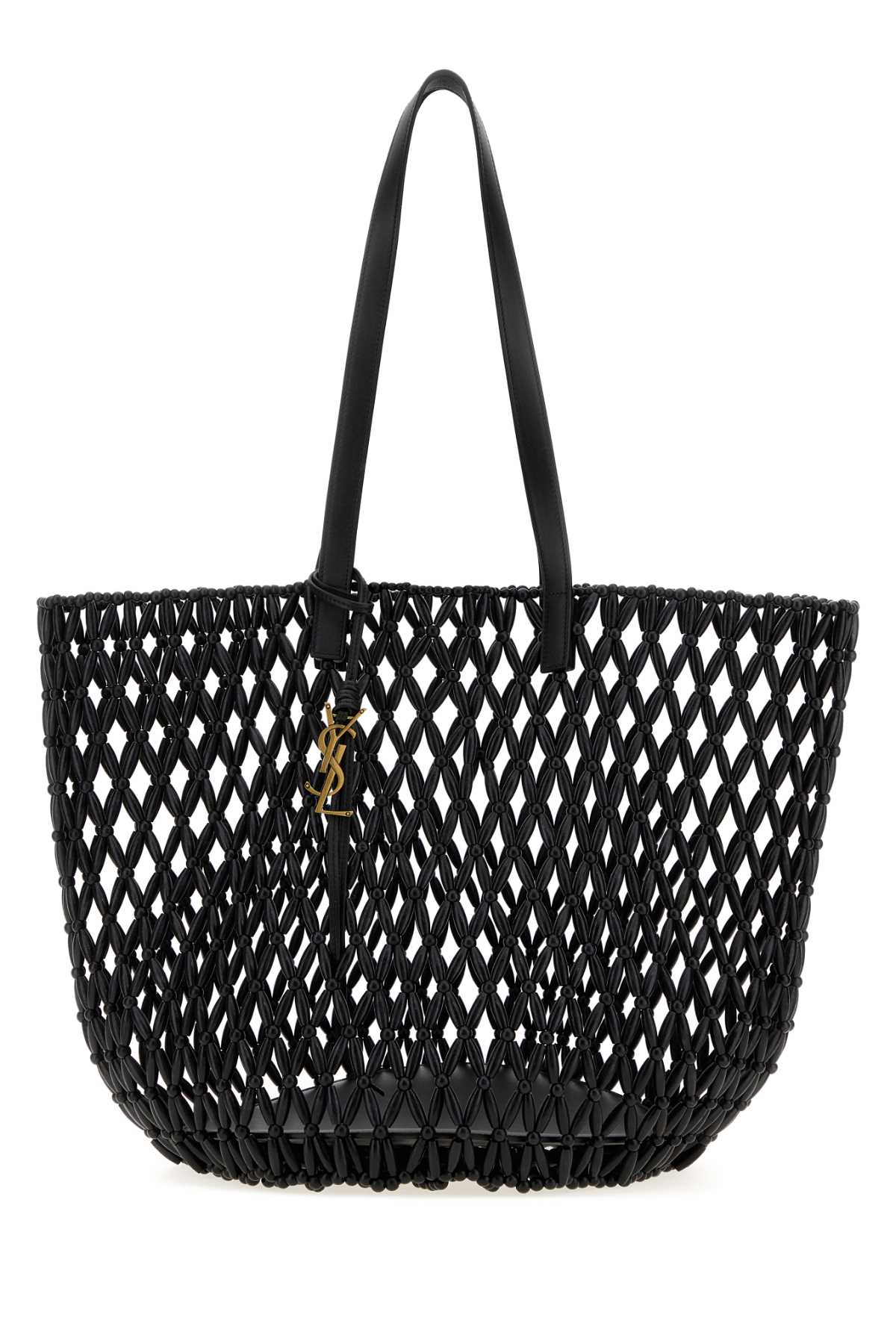 SAINT LAURENT Saint Laurent Women Black Beads Shopping Bag