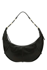 SAINT LAURENT Saint Laurent Women Black Leather Saharienne Shopping Bag