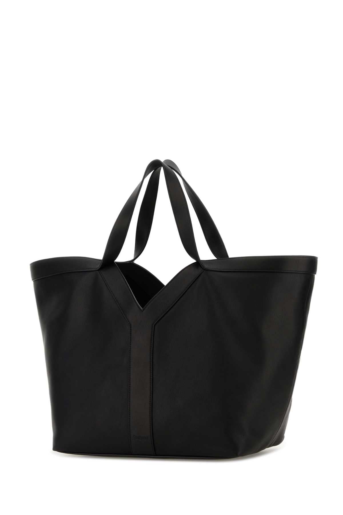 SAINT LAURENT Saint Laurent Women Black Leather Y Shopping Bag