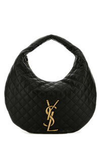 SAINT LAURENT Saint Laurent Women Black Nappa Leather Icare Shoulder Bag