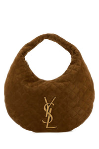 SAINT LAURENT Saint Laurent Women Camel Suede Icare Shoulder Bag