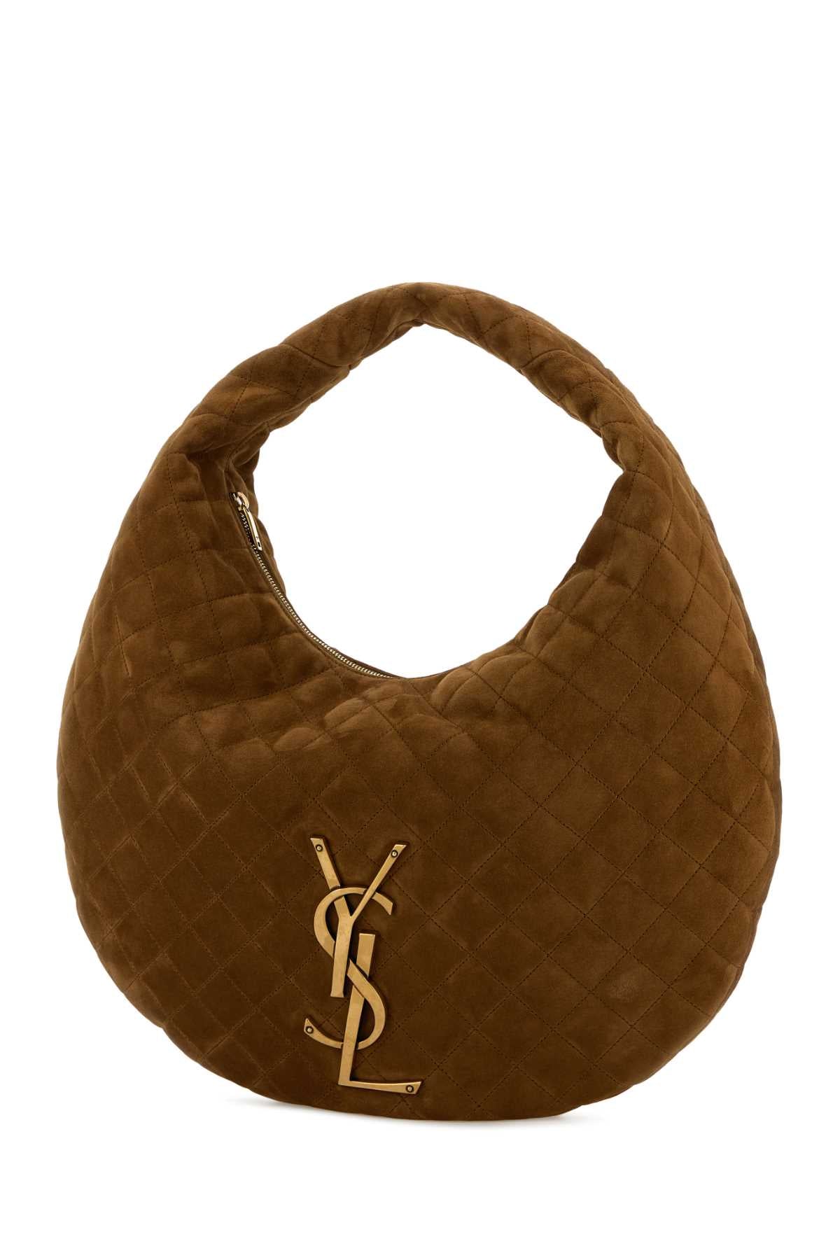 SAINT LAURENT Saint Laurent Women Camel Suede Icare Shoulder Bag