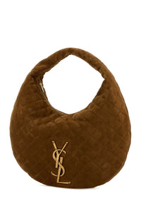 SAINT LAURENT Saint Laurent Women Camel Suede Icare Shoulder Bag
