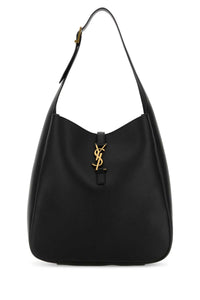 SAINT LAURENT Saint Laurent Women Black Leather Large Le 5 Ã  7 Shoulder Bag