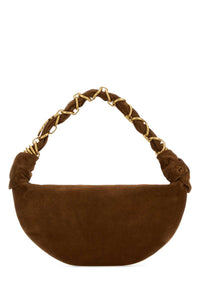 SAINT LAURENT Saint Laurent Women Brown Suede Amalia Shoulder Bag