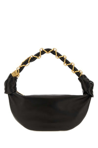Saint Laurent Women Black Leather Mini Amalia Shoulder Bag